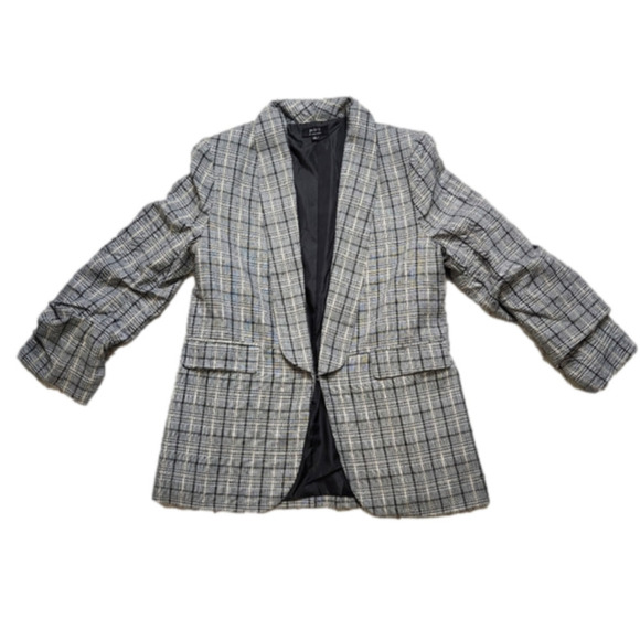 Blazer Sport jacket plaid Collard PRIVY - Picture 6 of 13